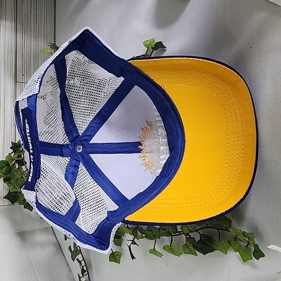 NEW TWISTED TEA TRUCKER STYLE BLUE, WHITE & YELLOW MESH CAP/ HAT - Picture 5 of 6